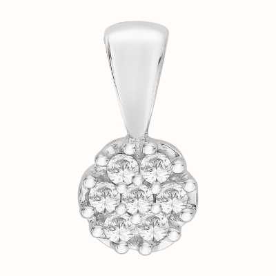 Perfection Crystals Seven Stone Round Cluster Pendant (0.25ct) P3185-SK