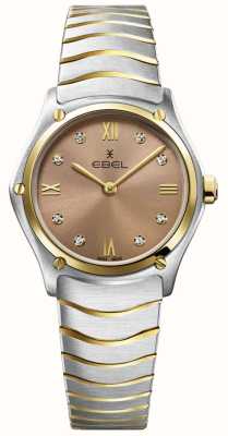 EBEL Sport Classic | Brown Diamond Set Dial | Stainless Steel and Gold 1216556