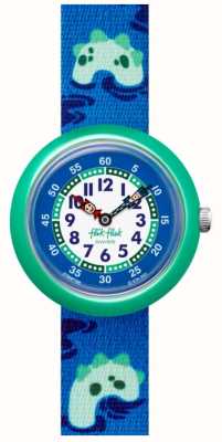 Flik Flak NESSIE-NCREDIBLE Blue and Green Watch FBNP199