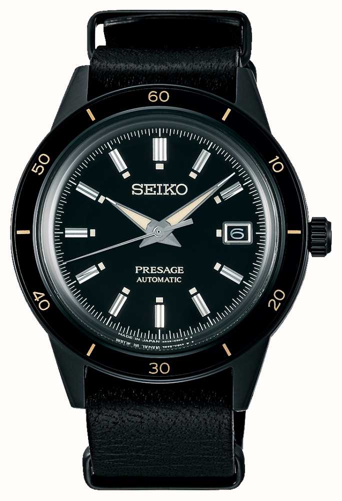 Seiko Presage Style 60s Stealth Automatic Black Watch SRPH95J1 - First  Class Watches™ IRL