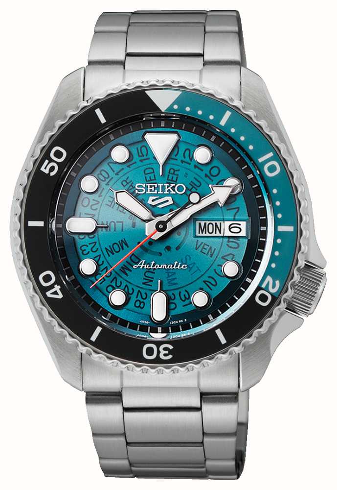 Seiko 5 Sports SKX 'Skeleton Style' Blue Dial SRPJ45K1 - First Class Watches™  IRL