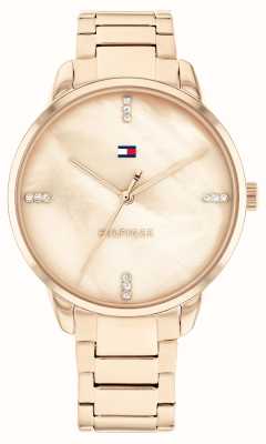 Tommy Hilfiger Women's Paige | Mother-of-Pearl Dial | Rose Gold Stainless Steel Bracelet 1782545