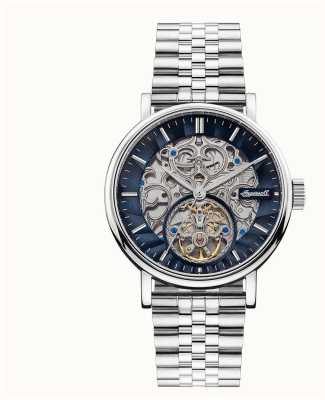 Ingersoll The Charles | Automatic | Blue Skeleton Dial | Stainless Steel Bracelet I05807