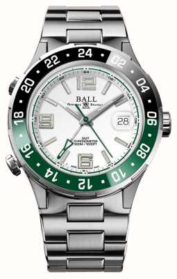 Ball Watch Company Roadmaster Pilot GMT Limited Edition Green/Black Bezel DG3038A-S3C-WH
