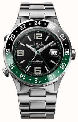 Ball Watch Company Roadmaster Pilot GMT Limited Edition Green/Black Black Bezel DG3038A-S3C-BK