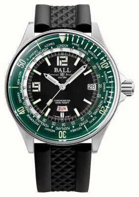 Ball Watch Company Engineer Master II Diver Worldtime (42mm) Green Dial Black Rubber Strap DG2232A-PC-GRBK