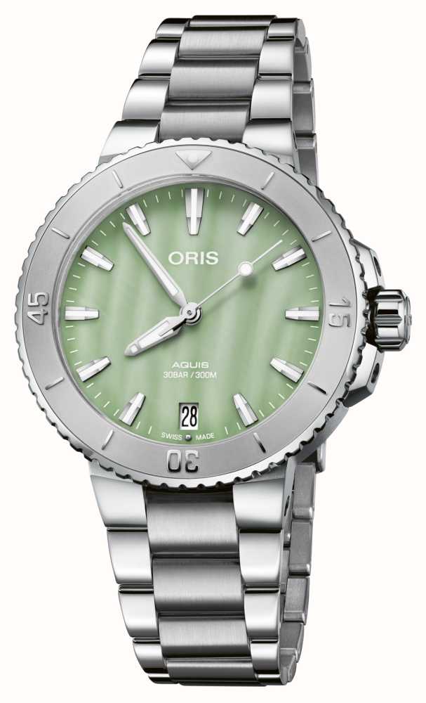 ORIS Aquis Date Automatic 36.5mm Seafoam Green 01 733 7770 4157