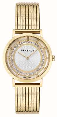 Versace NEW GENERATION (36mm) Silver Dial / Gold PVD Stainless Steel VE3M00522