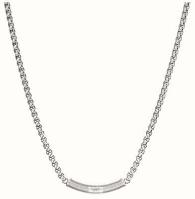 Emporio Armani Men's Curved Bar Necklace | Stainless Steel EGS2939040