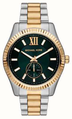 Michael Kors Lexington | Green Dial | Two-Tone Stainless Steel Bracelet MK9063