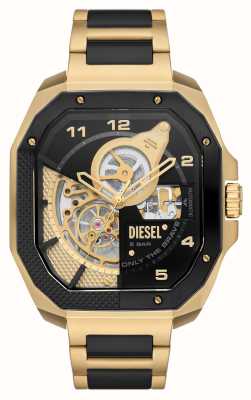 Diesel Men's Flayed | Black and Gold Dial | Gold Stainless Steel Bracelet DZ7471