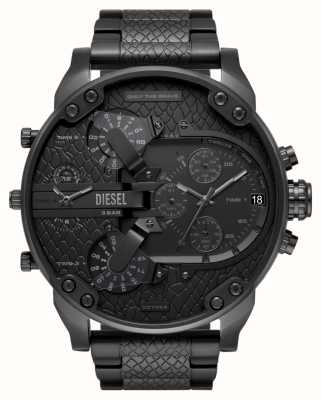 Diesel Men's Mr. Daddy 2.0 | Black Dial | Black Stainless Steel Bracelet DZ7468