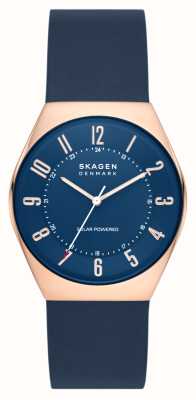 Skagen Men's Grenen | Blue Dial | Blue Leather Strap SKW6834