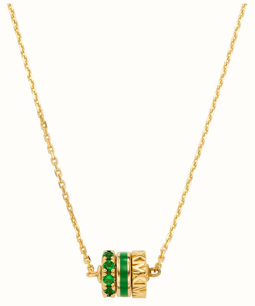 Michael Kors Necklace | Gold Plated Sterling Silver | Green Crystal  MKC1608BN710 - First Class Watches™ IRL