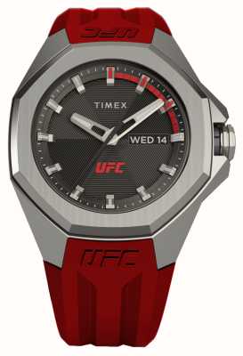 Timex x UFC Pro Black Dial / Red Silicone Strap TW2V57500