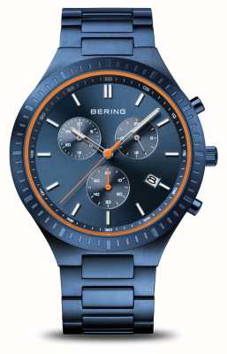 Bering Titan Chrono | Blue Dial | Blue Titanium Bracelet 11743-797