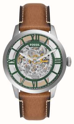 Fossil Townsman Automatic | Skeleton Dial | Brown Leather Strap ME3234
