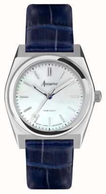 Accurist Origin Womens | Mother Of Pearl Dial | Blue Leather Strap 70012