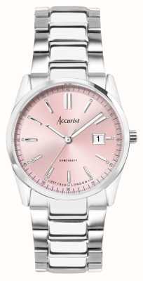 Accurist Everyday Womens | Pink Dial | Stainless Steel Bracelet 74003