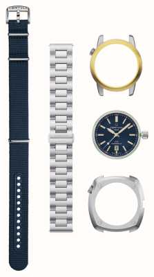 Certina DS+ | Automatic | Blue Dial Watch | Interchangeable Bezel and Strap C0414071904101