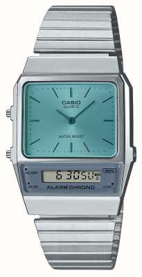 Casio Vintage | Blue Dial | Stainless Steel Bracelet AQ-800EC-2AEF