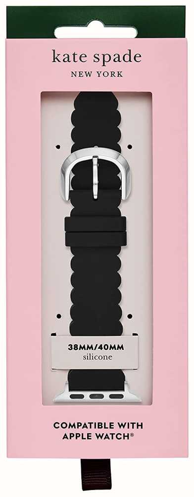 Kate Spade Apple Watch Strap (38/40/41mm) Black Silicone KSS0018 - First  Class Watches™ IRL