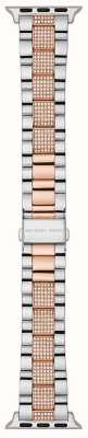 Michael Kors Apple Watch Strap (38/40/41mm) Two-Tone Stainless Steel MKS8005