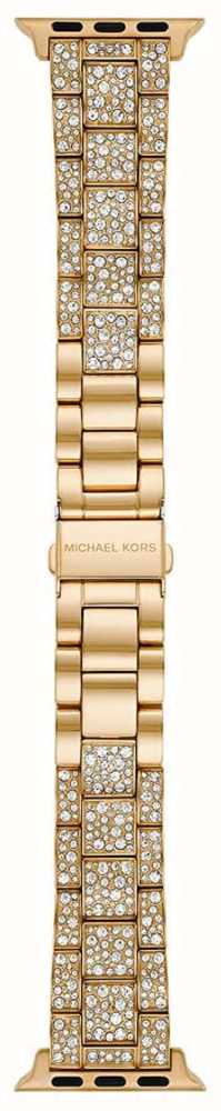 Michael Kors Apple Watch Strap (38/40/41mm) Gold PVD Stainless Steel  MKS8041 - First Class Watches™ IRL