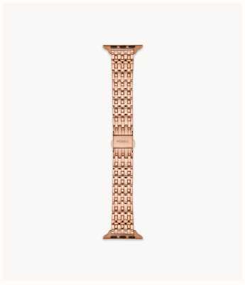 Fossil Apple Watch Strap (38/40mm) Rose Gold-Tone Stainless Steel S380004