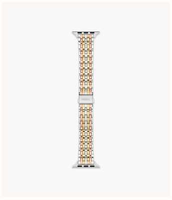 Fossil Apple Watch Strap (38/40/41mm) Tri-Tone Stainless Steel S380007