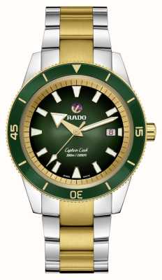 RADO Captain Cook | Automatic | Green Dial | Two-Tone Bracelet R32138303