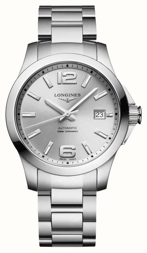 LONGINES Conquest Automatic 39mm Sunray Silver Dial Stainless