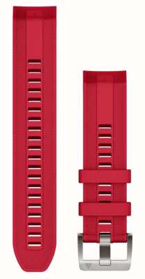 Garmin Quickfit® 22 MARQ Watch Strap Only - Plasma Red Silicone Strap 010-13225-03