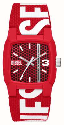 Diesel Cliffhanger | Red Patterned Dial | Red Recycled Ocean Plastic Strep DZ2168