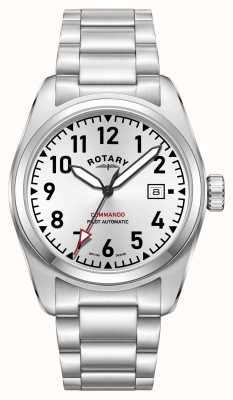 Rotary Commando | Silver Dial | Stainless Steel Bracelet GB05470/22