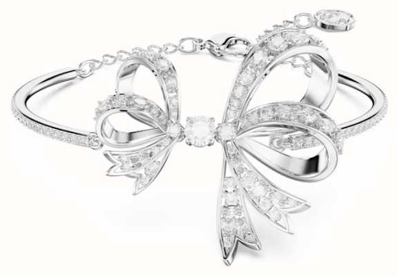 Swarovski Volta Bangle Bow, White, Rhodium plated 5647563