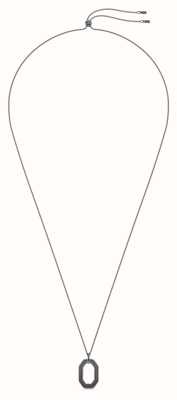Swarovski Dextera Pendant Necklace | Ruthenium Plated | Black Crystals 5651703