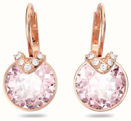 Swarovski Bella V Drop Earrings | Rose Gold-Tone Plated | Pink Crystals 5662114