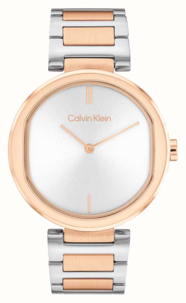Calvin Klein Women's Sensation | Silver Dial | Two Tone Stainless Steel  Bracelet 25200251 - First Class Watches™ IRL
