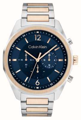 Calvin Klein Men's Force | Blue Chronograph Dial | Two Tone Stainless Steel Bracelet 25200265