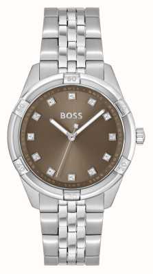 BOSS Women's Rhea | Khaki Dial | Stainless Steel Bracelet 1502699