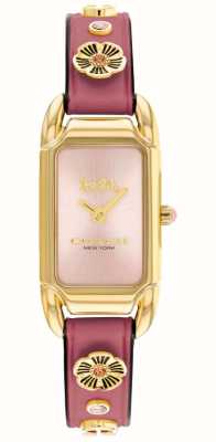 Coach Cadie | Pink Dial | Pink Flower Leather Strap 14504117