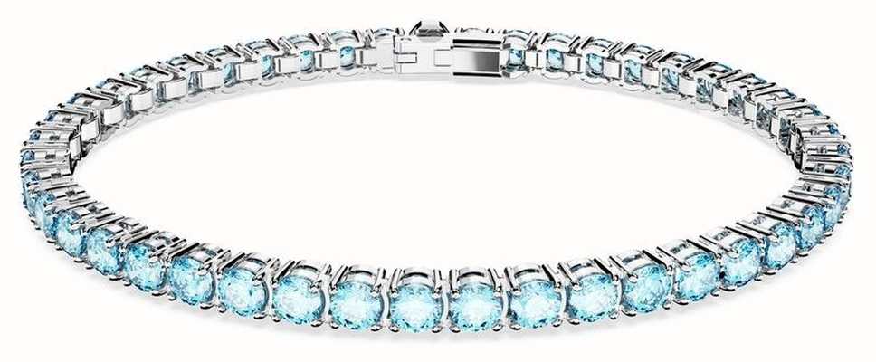 Swarovski Matrix Bracelet Medium | Blue Crystal | Tennis Bracelet 5648928