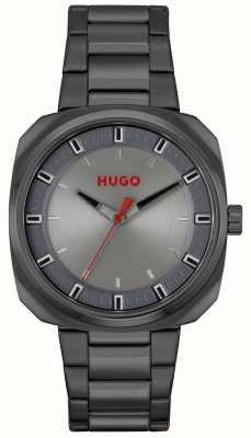 HUGO #Shrill Quartz (42mm)  Grey Dial / Gunmetal PVD Stainless Steel 1530311