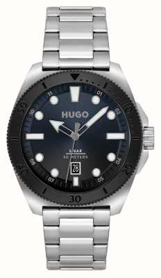 HUGO Men's #VISIT | Blue Dial | Stainless Steel Bracelet 1530305