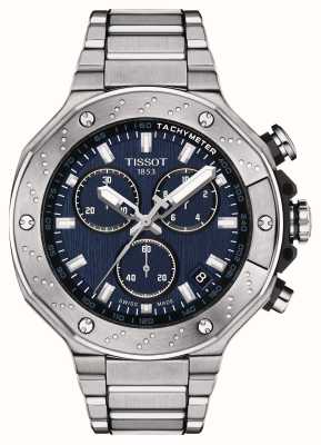 Tissot Men's T-Race Chronograph | Blue Dial | Stainless Steel Bracelet T1414171104100