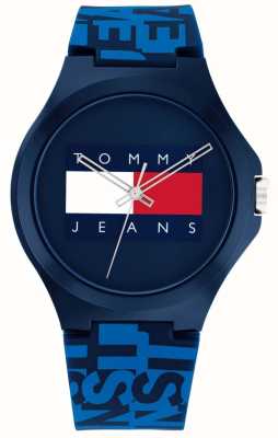 Tommy Jeans Men's | Blue Flag Dial | Blue Silicone Strap 1792044