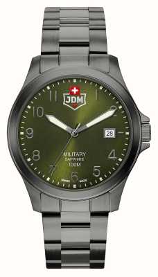 JDM Military Alpha I 940mm) Green Dial / Black PVD Steel JDM-WG001-08
