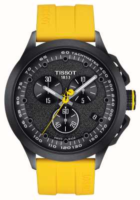 Tissot 2023 Edition T-Race Cycling Tour De France Black Dial / Yellow Rubber + Black Leather T1354173705105