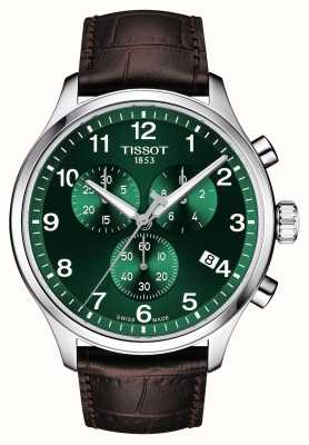 Skagen Men's Sundby Titanium (40mm) Green Dial / Brown Leather Strap SKW6908  - First Class Watches™ IRL
